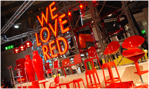 Kartell booth at the Salone del Mobile