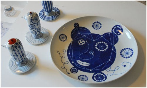 Ceramics designed by Jaime Hayón for Kutani Choemon